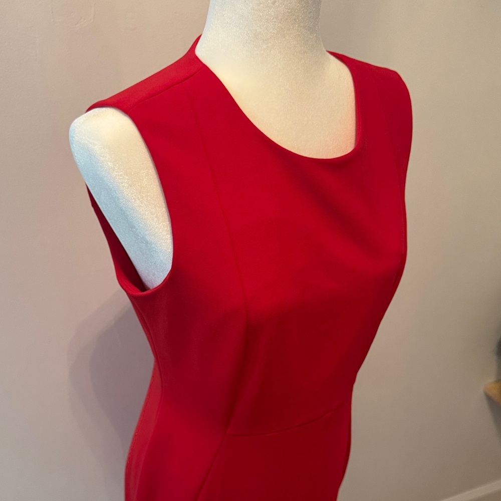 Calvin Klein Red sleeveless work party Dress - Picture 11 of 12